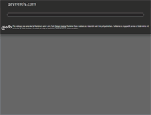 Tablet Screenshot of gaynerdy.com